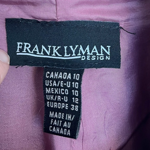 Frank Lyman Black and pink floral Tweed Jacket size 10 - Picture 3 of 6